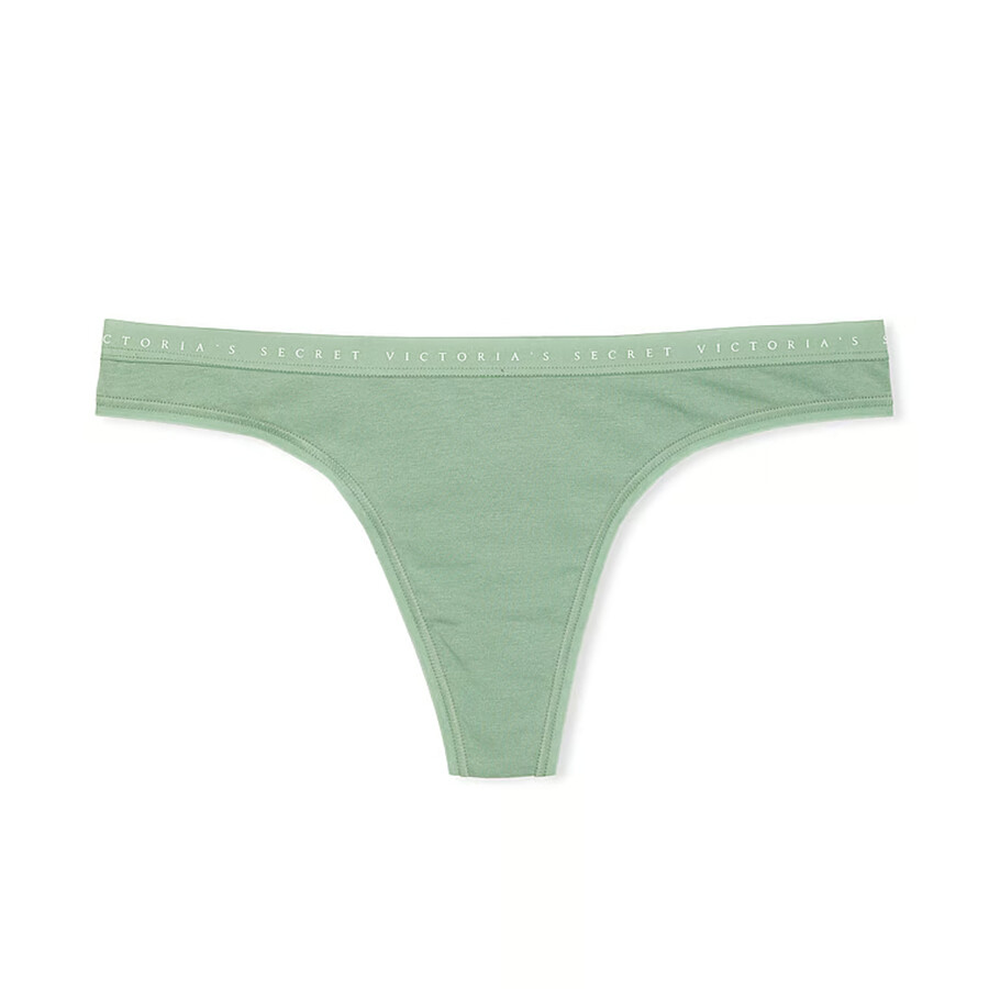 

Трусики Victoria's Secret Stretch Cotton Thong Classic, светло-зеленый