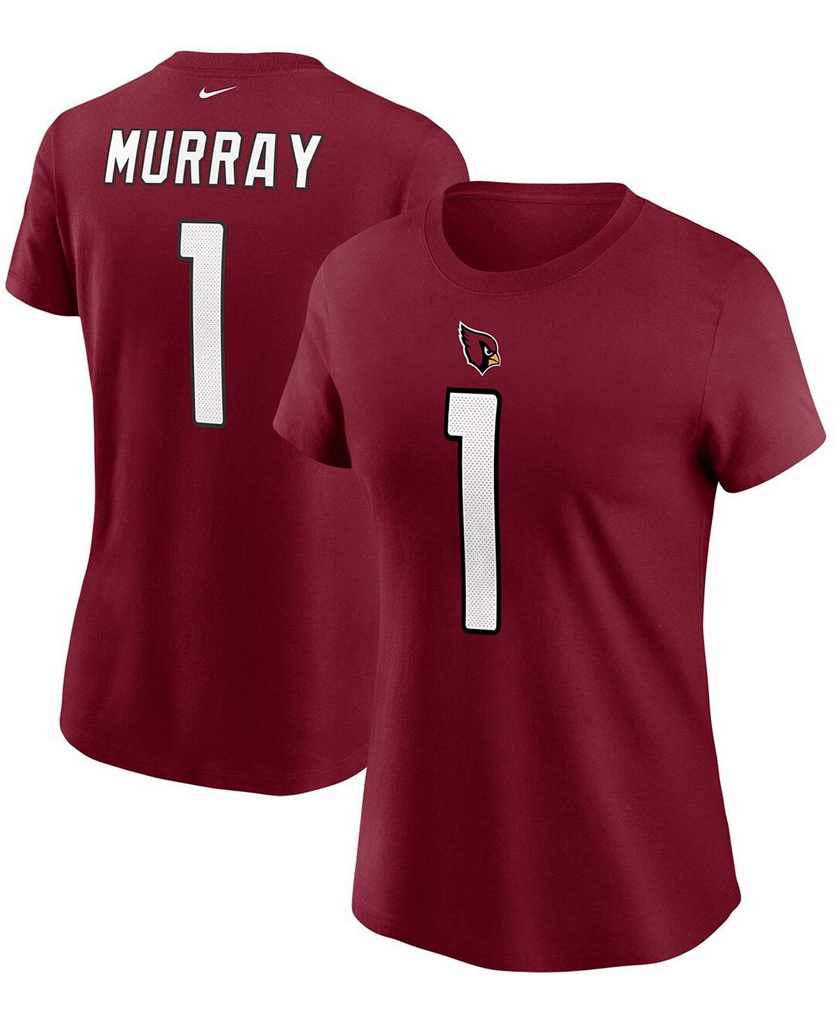 Женская футболка Kyler Murray Cardinal Arizona Cardinals с именем и номером Nike