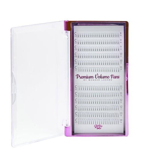 

Ресницы Premium 3D Volume Fans C, 14 мм Wonder Lashes, WonderLashes