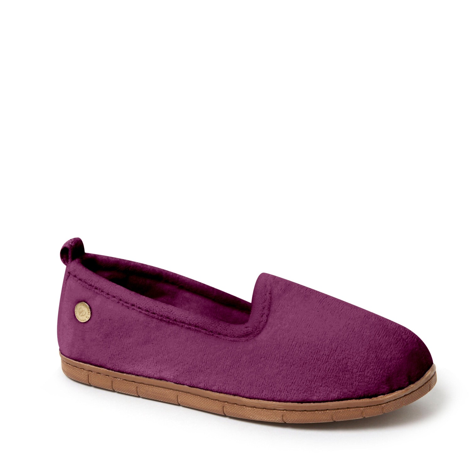 

Женские велюровые кроссовки Dearfoams Rachel с закрытой спиной, цвет Aubergine