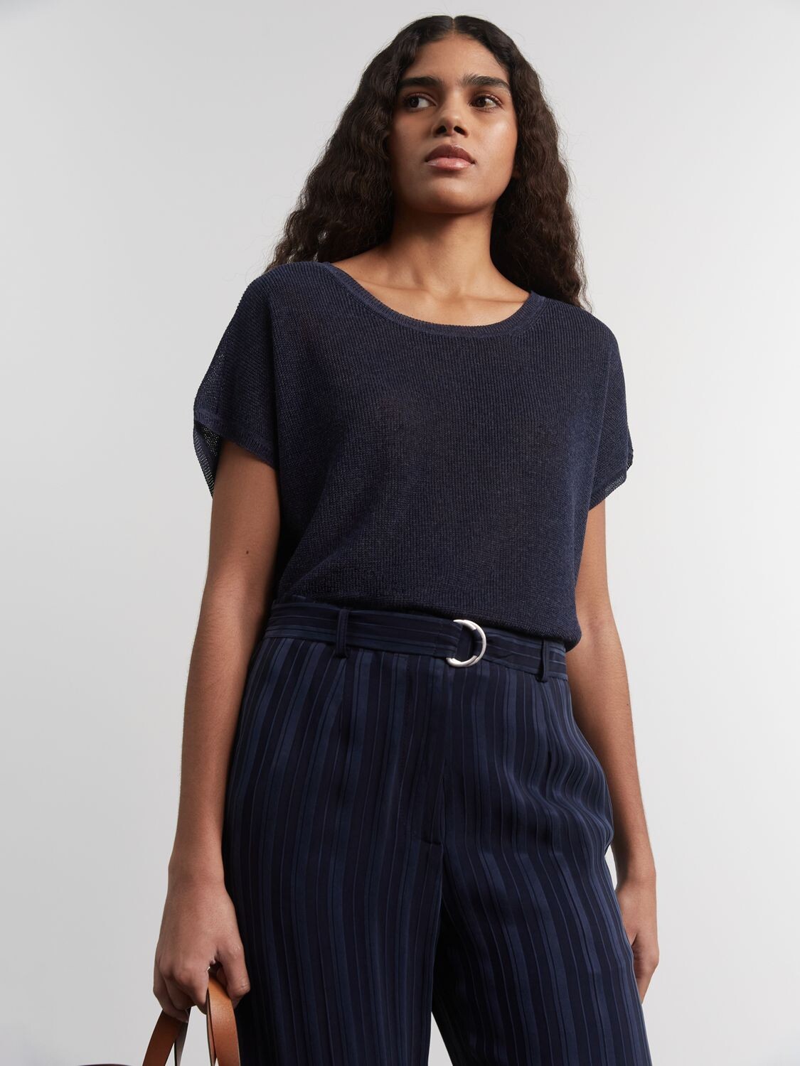 

Gerard Darel Lahlou Вязаный топ с короткими рукавами, индиго