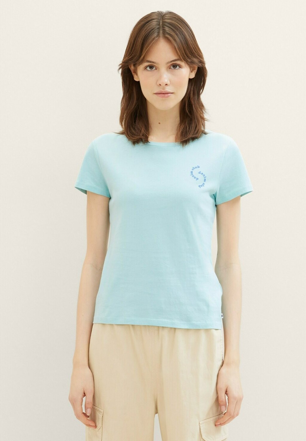 

Футболка с принтом TOM TAILOR DENIM, цвет pastel turquoise