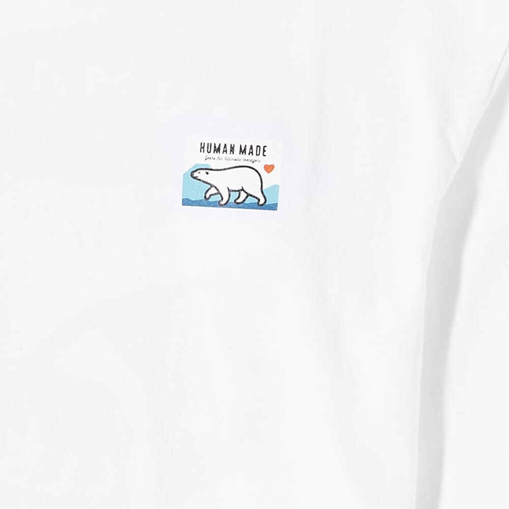 

Футболка Human Made Long Sleeve Polar Bear Tee, Белый