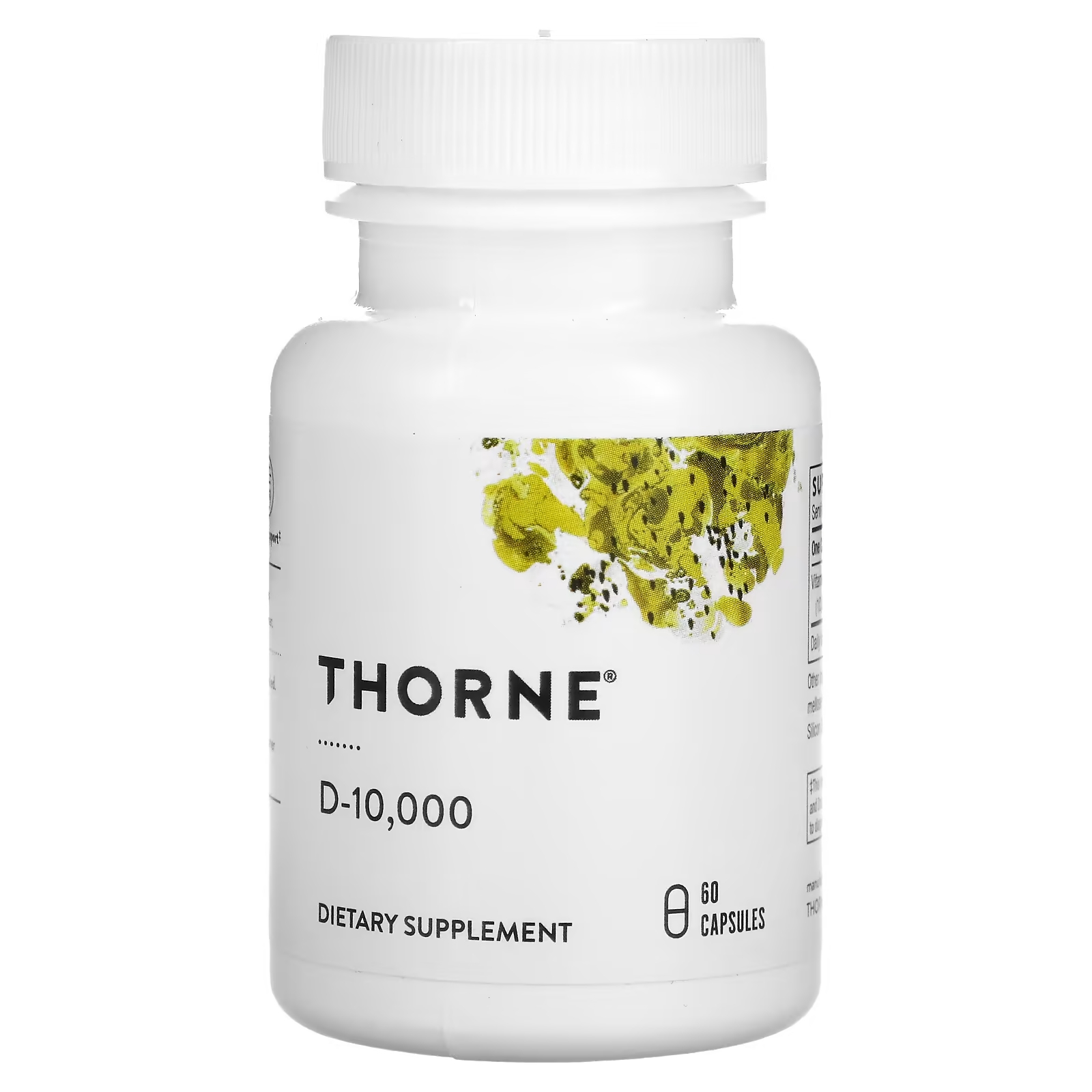 Thorne Research D-10 000 250 мкг 10 000 МЕ, 60 капсул thorne research d 10 000 250 мкг 10 000 ме 60 капсул