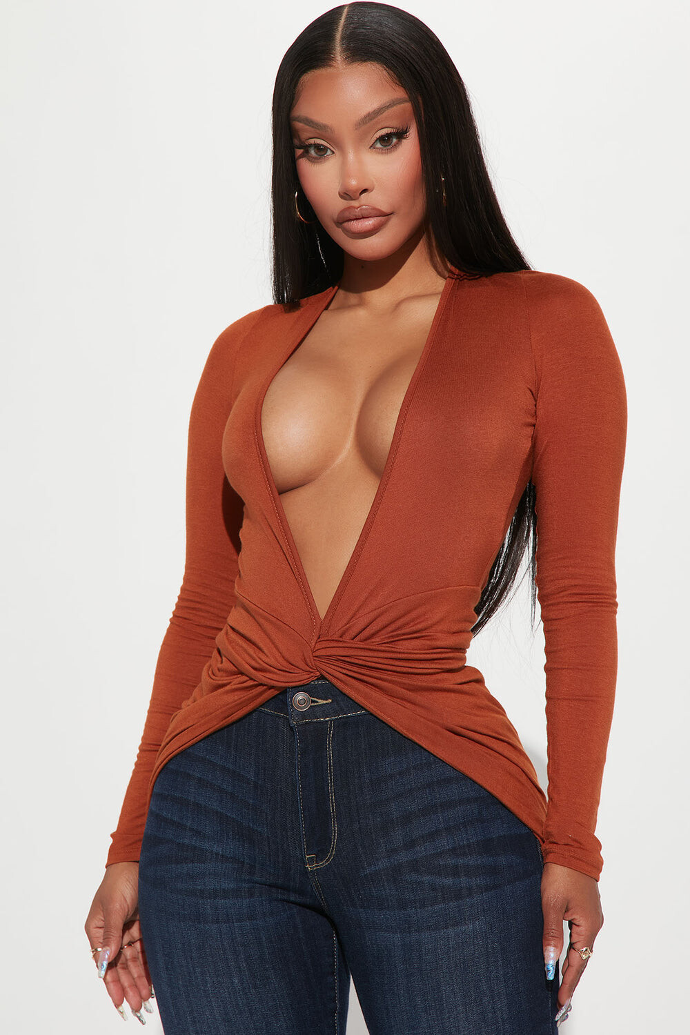 

Топ Fashion Nova N20277, ржавчина