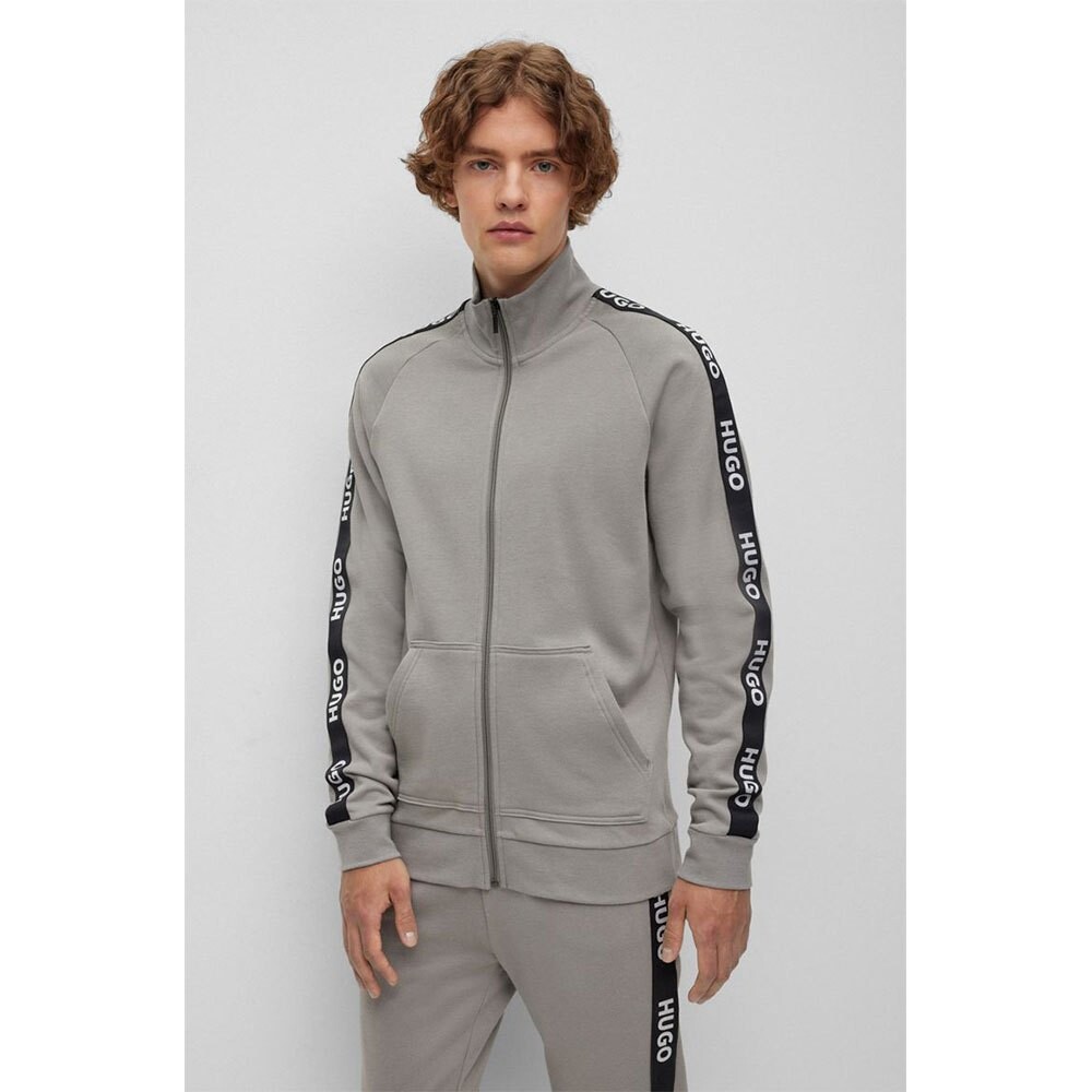 

Толстовка HUGO Sporty Logo 10251705 Full Zip, серый