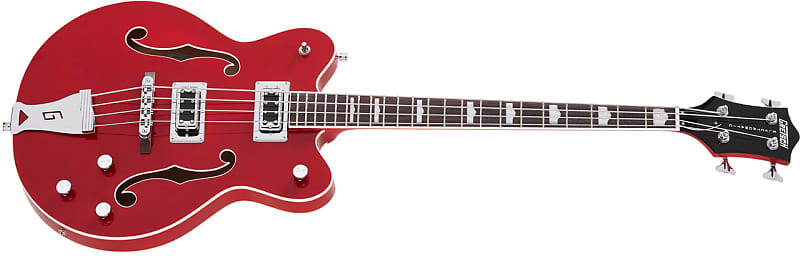 

Gretsch G5442BDC Electromatic Hollow Body 30,3-дюймовая бас-гитара с короткой мензурой, гриф из палисандра, прозрачный