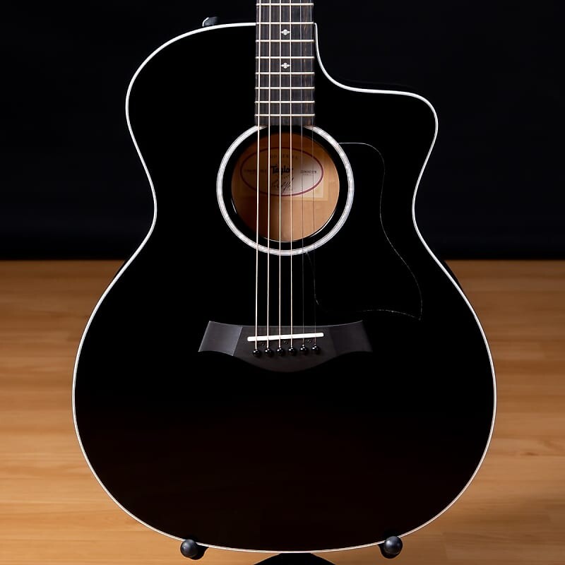 

Электроакустическая гитара Taylor 214ce-BLK DLX — черная SN 2206302178