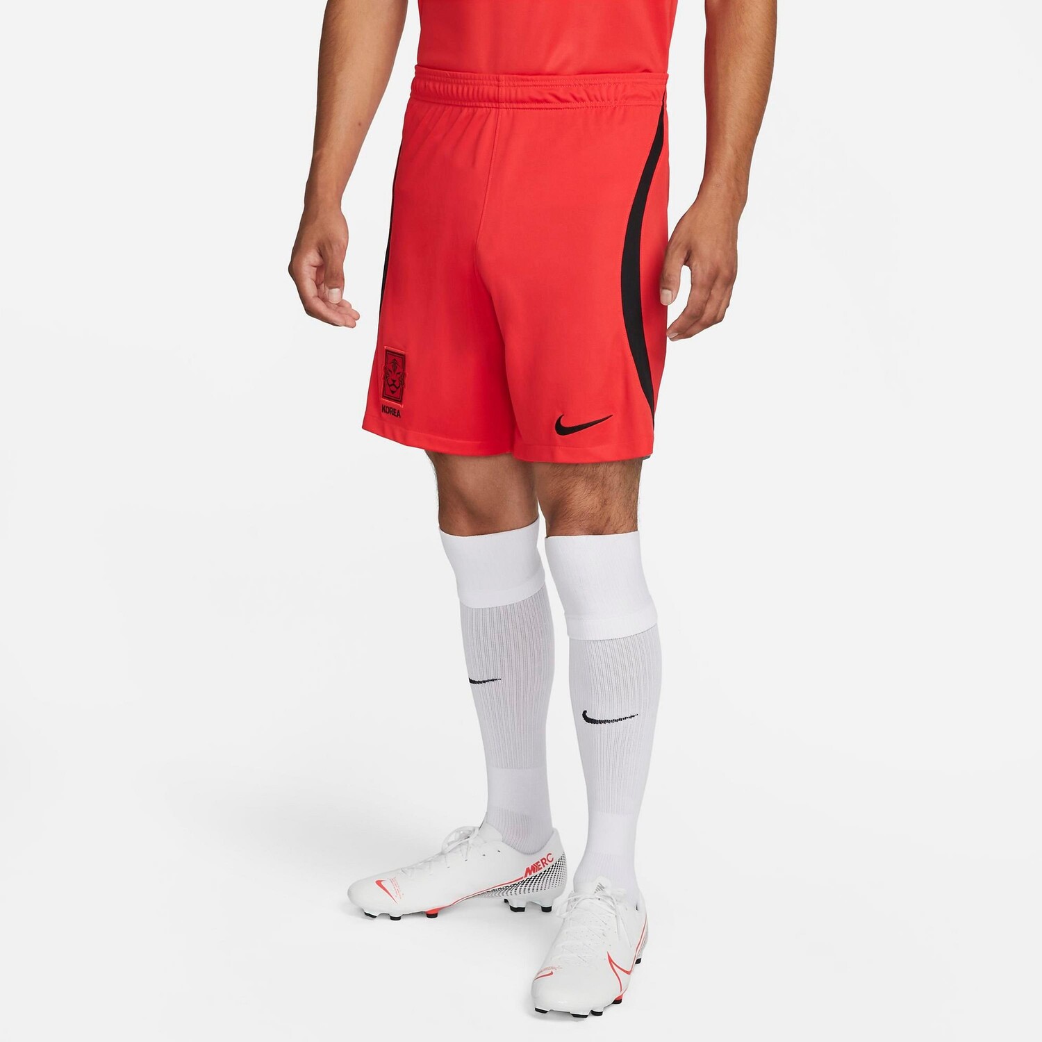 

Мужские футбольные шорты Nike Dri-FIT Korea 2022-23 Stadium Home Soccer, красный