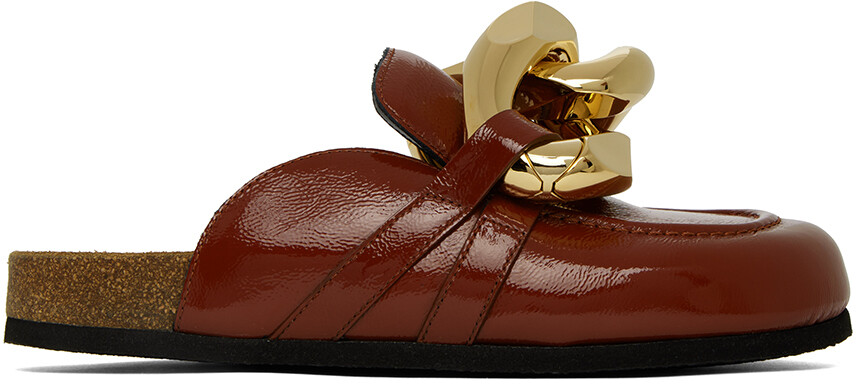 

Коричневые лоферы с цепочкой JW Anderson