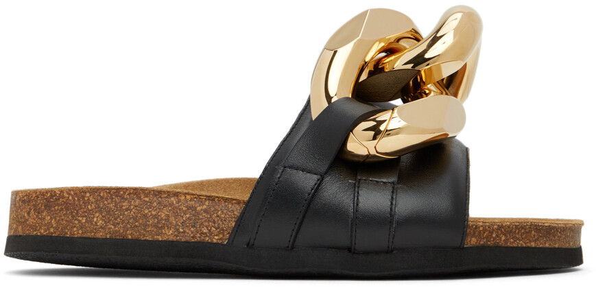 

Черные шлепанцы с цепочками JW Anderson