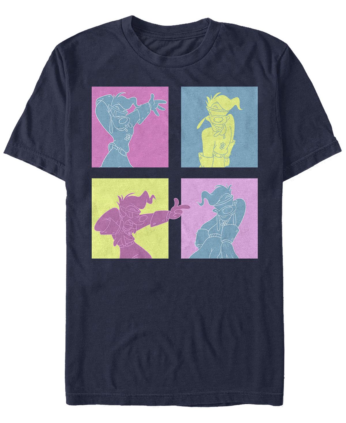 цена Мужская футболка с коротким рукавом a goofy movie neon grid Fifth Sun, синий