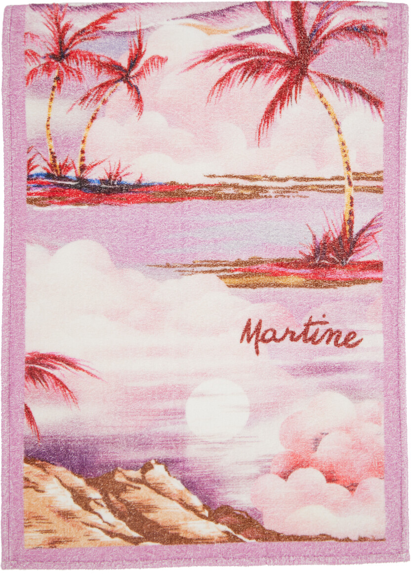 

Розовый махровый шарф Tommy Jeans x Martine Rose