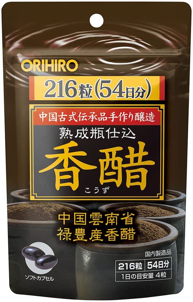 цена Пищевая добавка Orihiro с экстрактом ароматического уксуса, 216 капсул