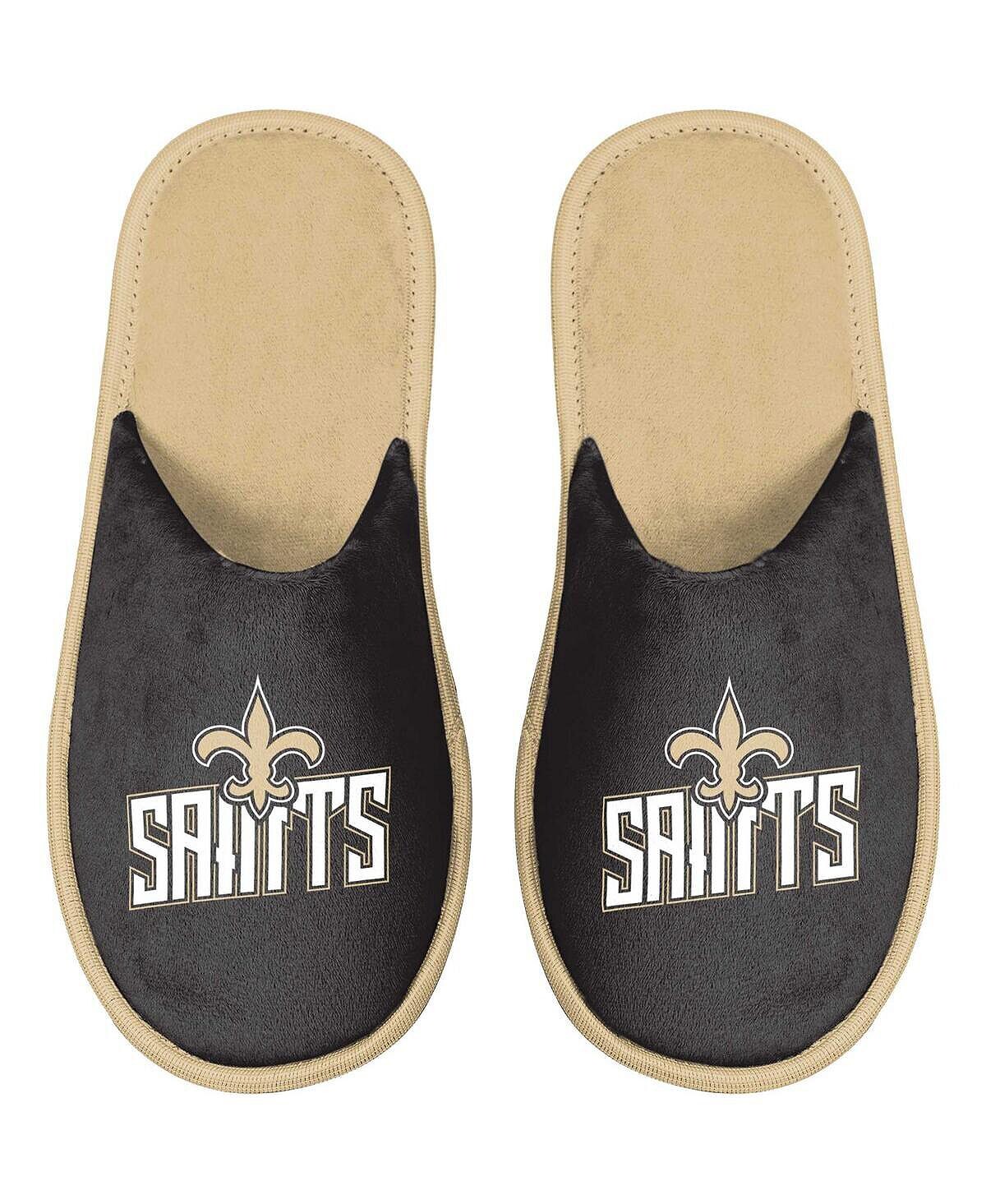 

Мужские тапочки new orleans saints scuff slide FOCO, черный