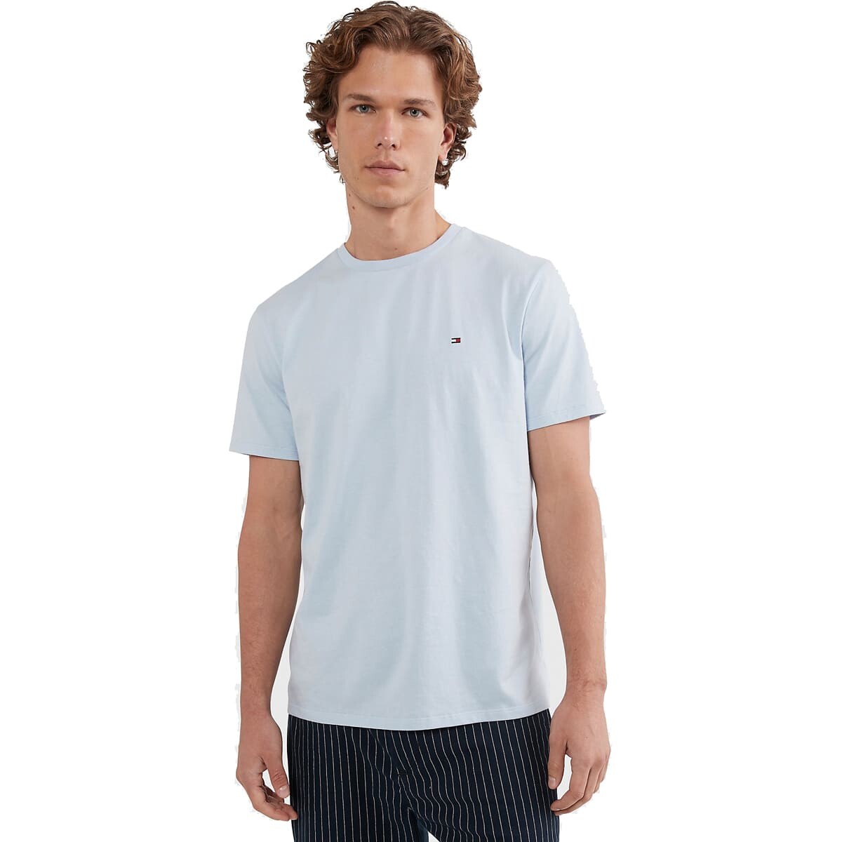 

Футболка Tommy Hilfiger Essential Solid, светло-голубой