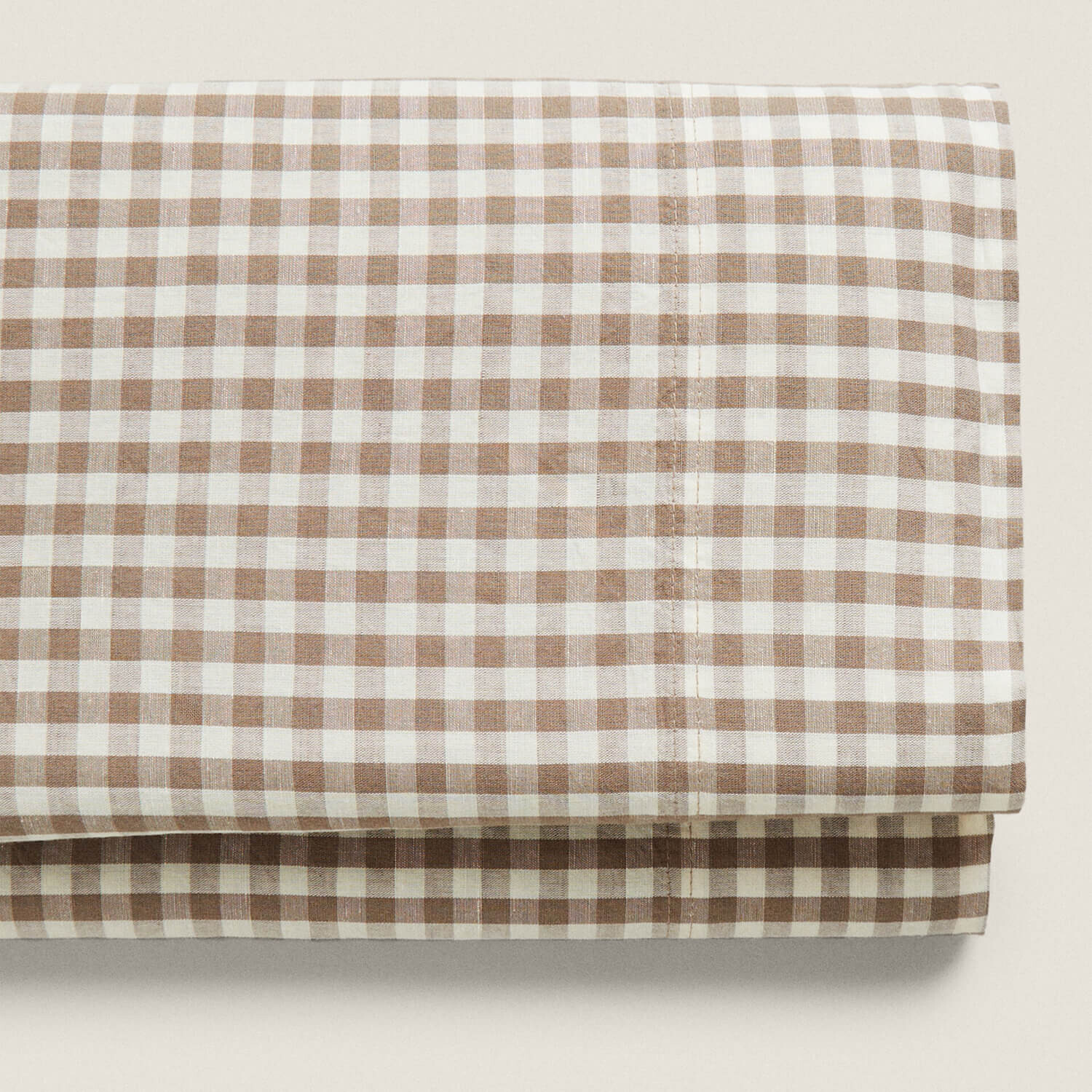 

Простыня детская Zara Home Check, экрю/коричневый