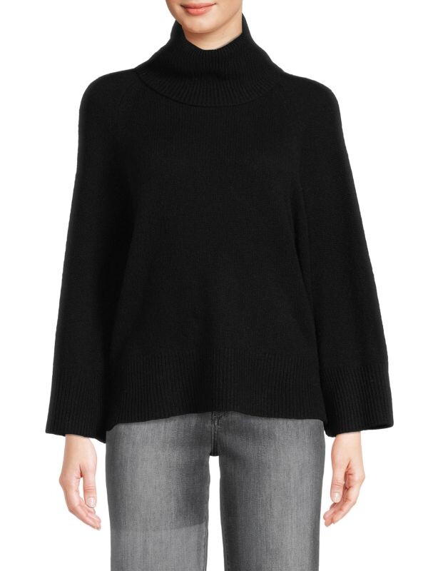 

Кашемировый свитер с высоким воротником Saks Fifth Avenue Nutmeg
