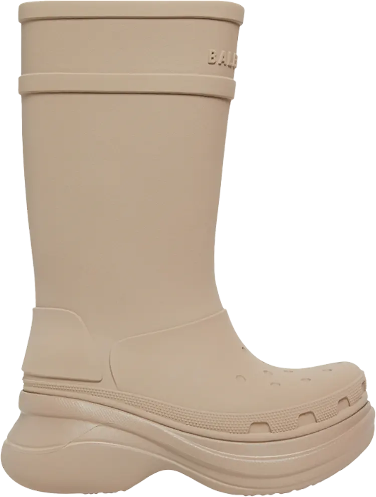 

Ботинки Crocs x Balenciaga Wmns Clog Boot 2.0 Beige, коричневый