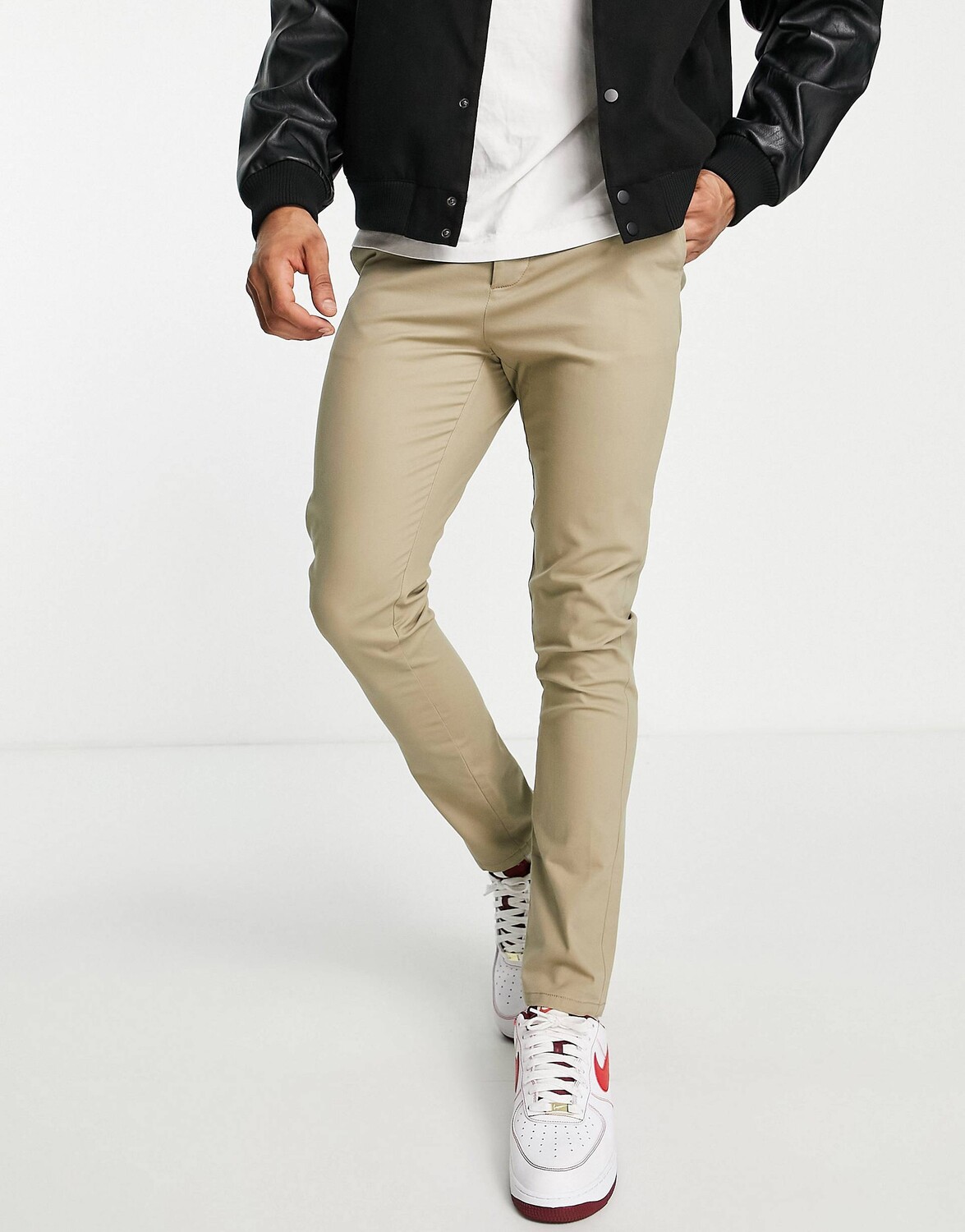 

Светло-хаки скинни ASOS DESIGN