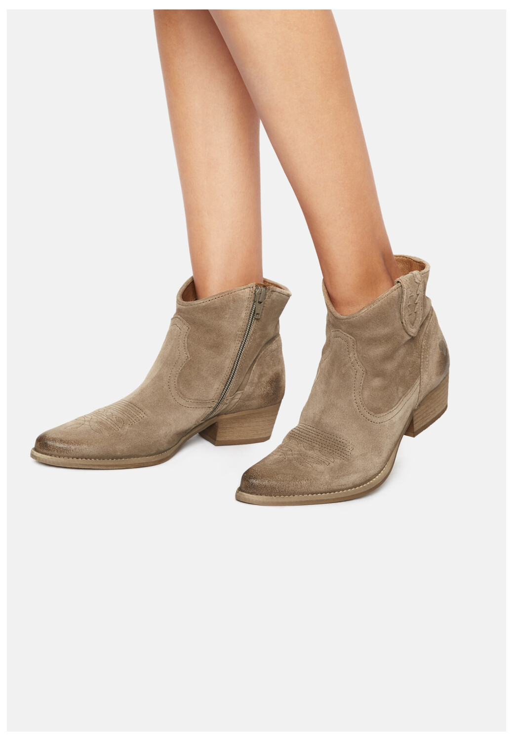 

Ботинки Felmini Wide Fit Stiefelette, цвет Braun/Grau