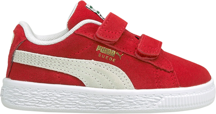 Кроссовки Puma Suede Classic 21 AC Infant High Risk Red White, красный
