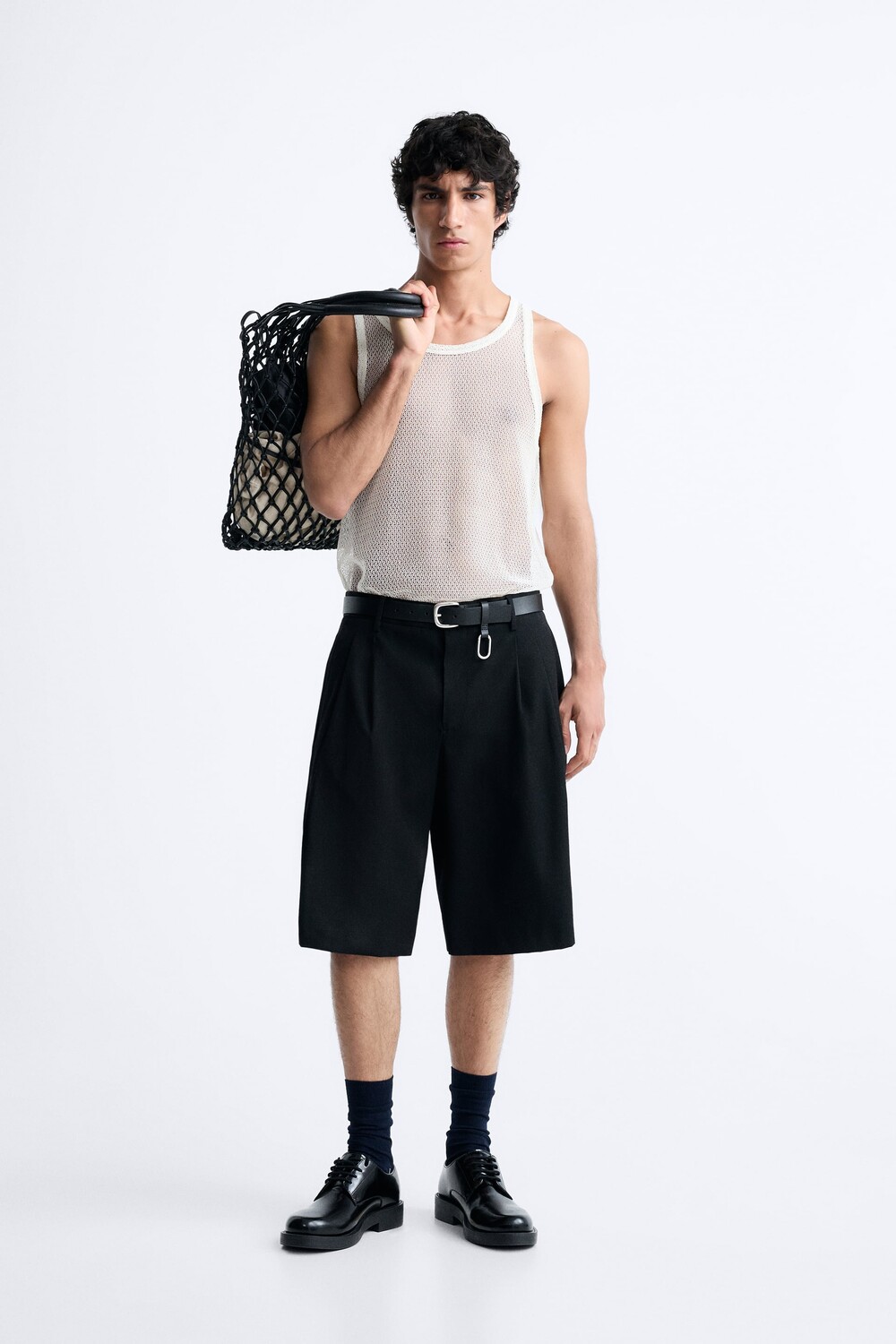 

Текстурная футболка Zara, белый