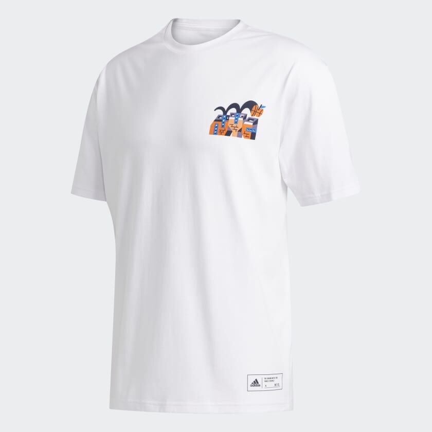 

Футболка adidas Key City New York, белый/принт