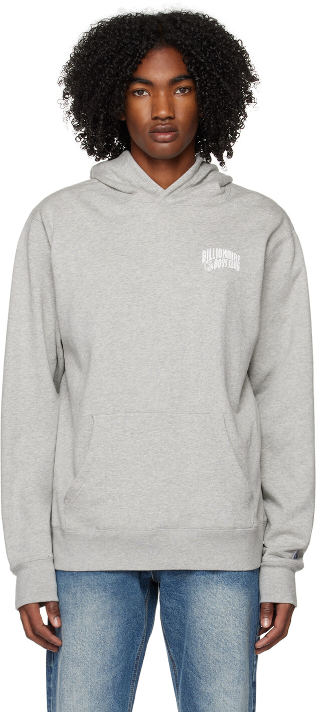 

Серый худи с маленькой аркой Billionaire Boys Club