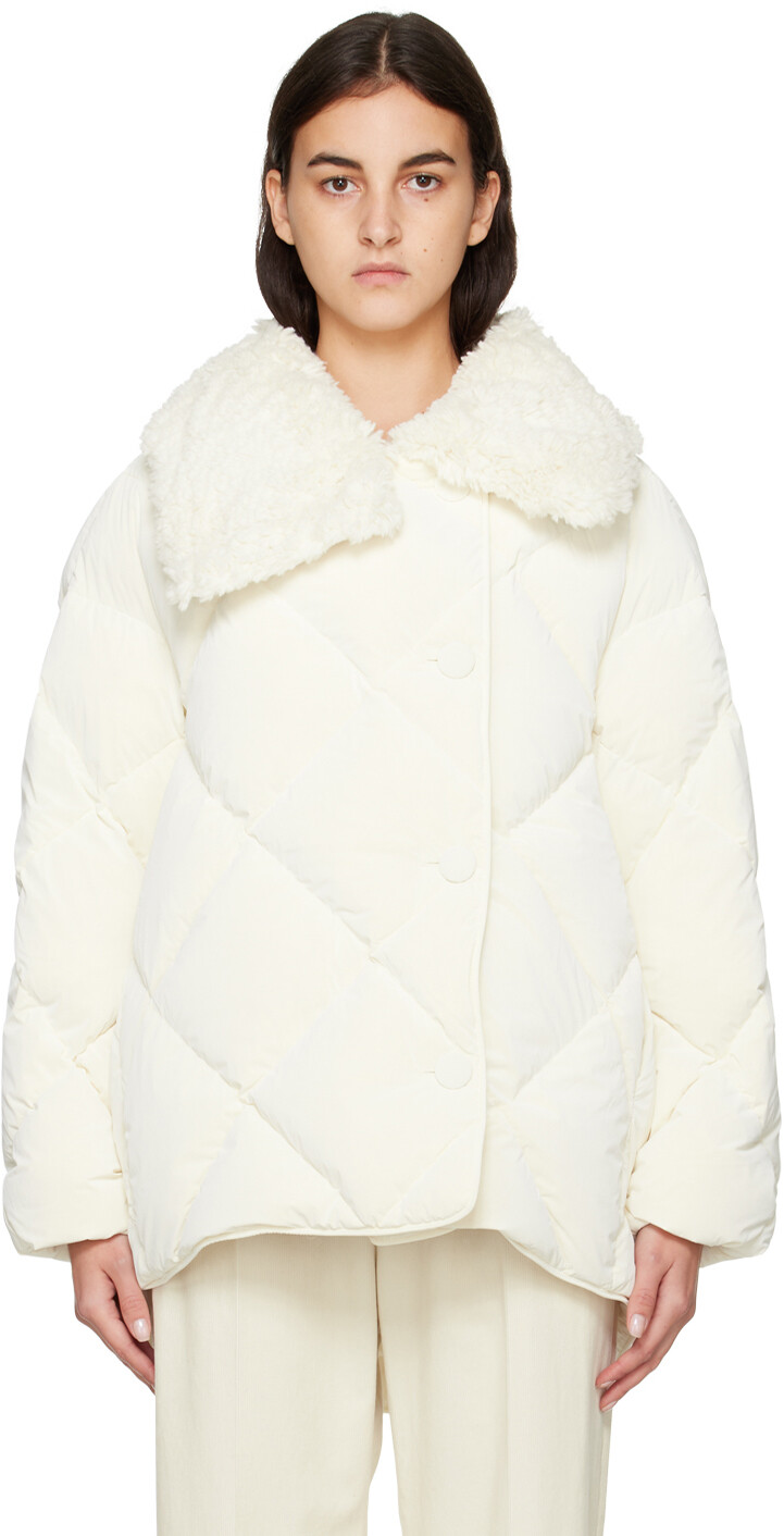 

Пуховик Off-White Queen Ienki Ienki, Белый