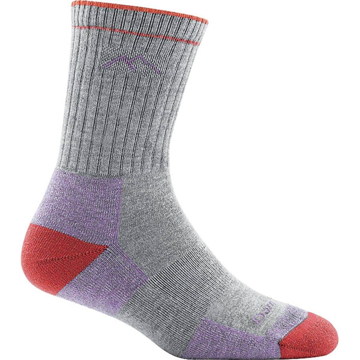 Носки женские Darn Tough Hiker Coolmax Micro Crew Cushion, светло-серый спортивные носки nalini new coolmax socks 2xl черные розовые
