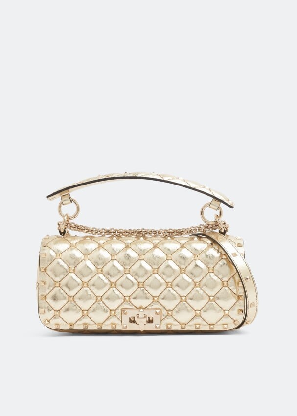 

Сумка VALENTINO GARAVANI Rockstud Spike shoulder bag, золотой, Желтый