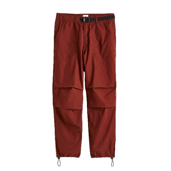 

Брюки H&M Relaxed Fit Belted, ржаво-коричневый