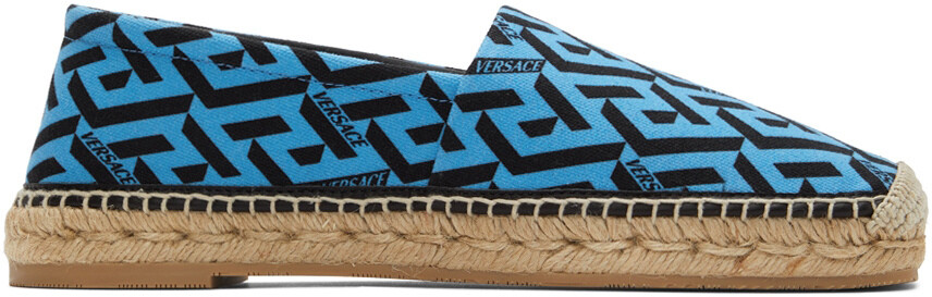 

Синие эспадрильи из плотной ткани Versace