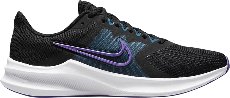 Лимитированные кроссовки Nike Wmns Downshifter 11 'Black Dark Iris', черный - фото