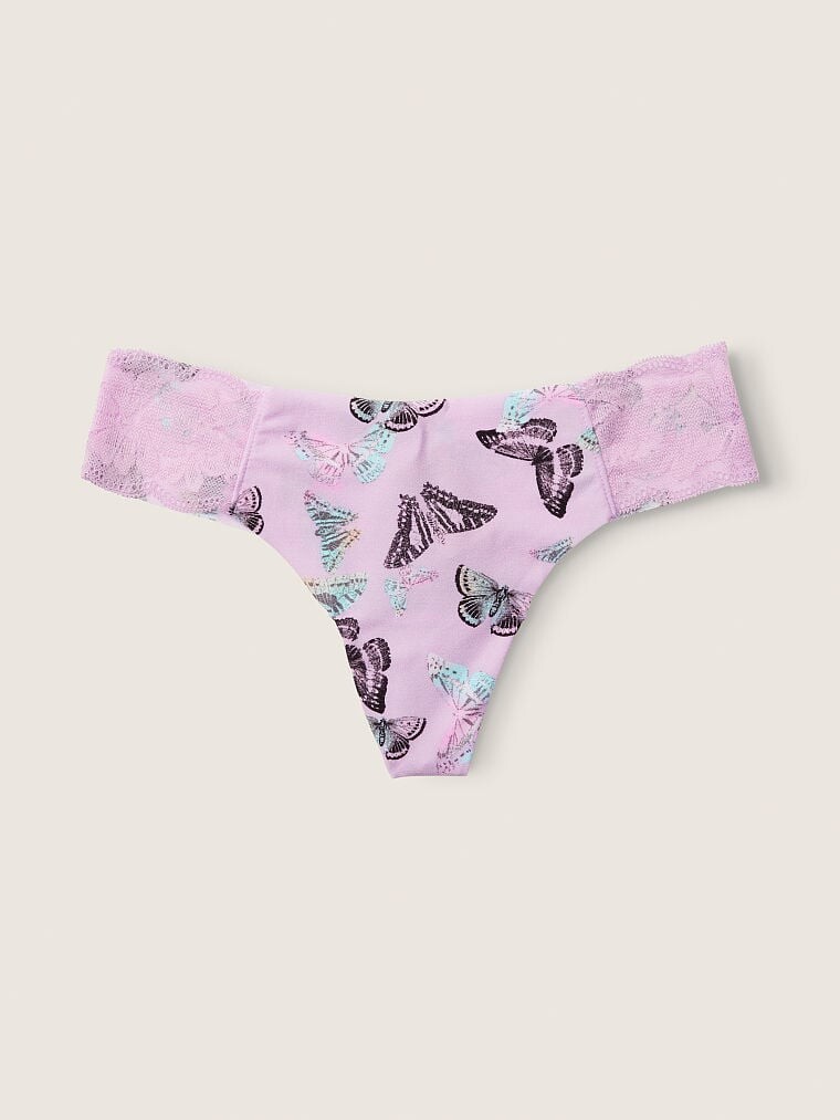 

Трусы Pink No-Show Thong, фиолетовый