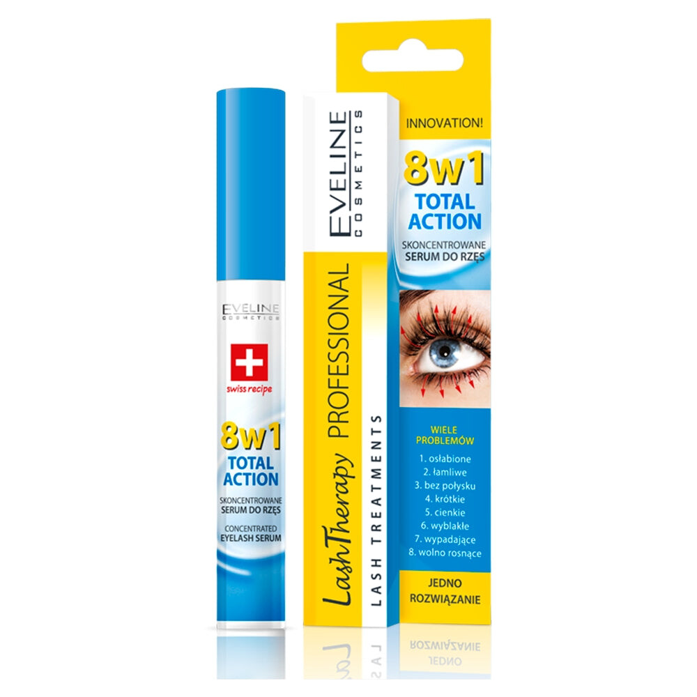 

Eveline Cosmetics Lash Therapy Professional 8in1 Total Action концентрированная сыворотка для ресниц 10мл