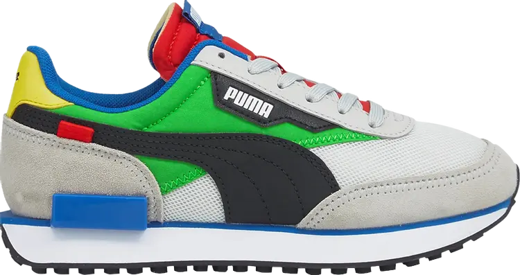 

Кроссовки Puma Future Rider Splash Jr Grey Violet Classic Green, серый