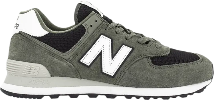 

Кроссовки New Balance 574, зеленый/белый/черный