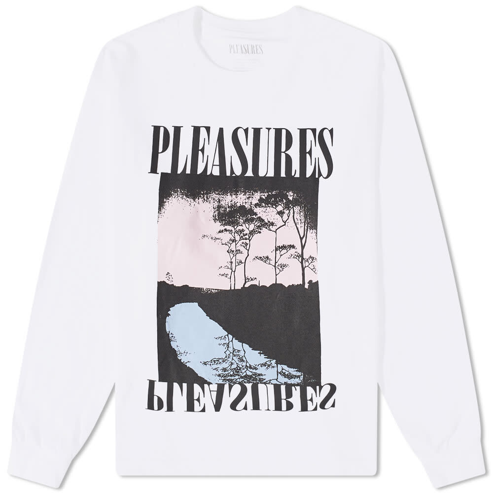 

Футболка Pleasures Long Sleeve River Tee, Серый