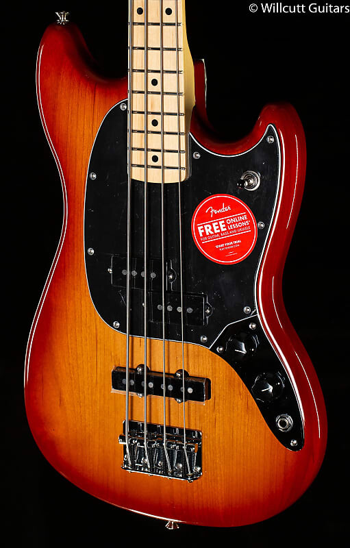 Fender mustang deals bass sienna sunburst