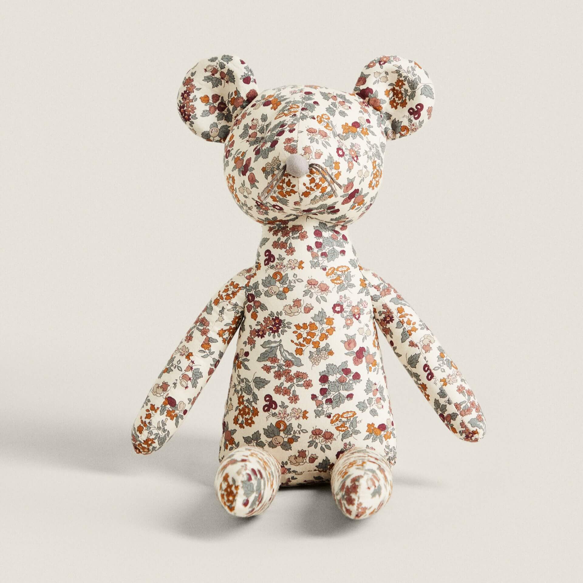 Мягкая игрушка мышка Zara Home Floral Print Fabric Children’s игрушка мягкая мышка с бусами 17см муз чип в пак
