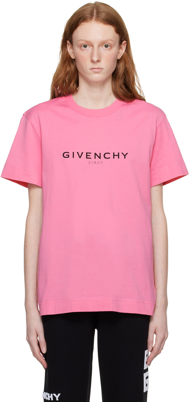 

Розовая футболка с реверсом Givenchy