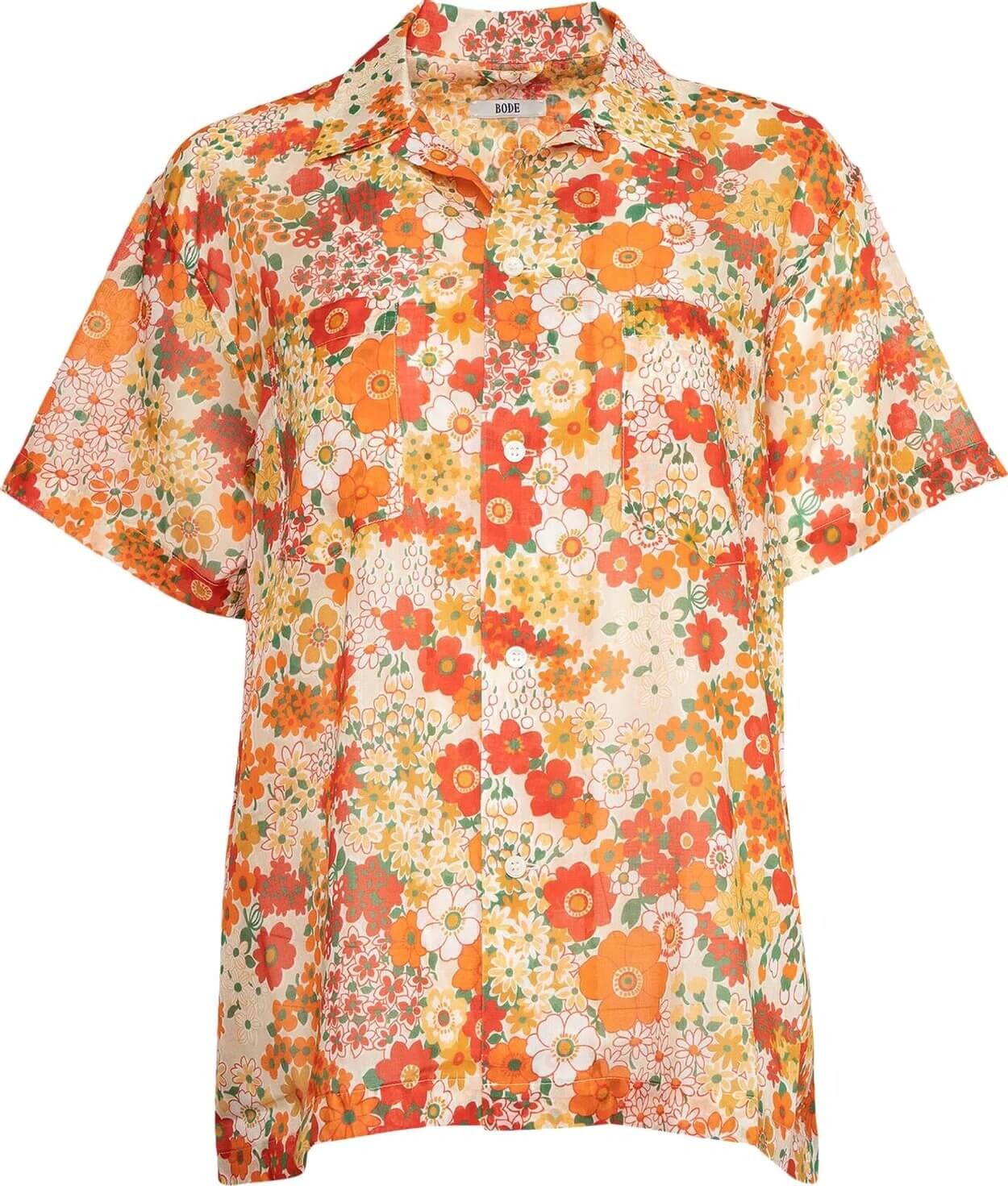 

Рубашка Bode Wildflower Short-Sleeve, мультиколор