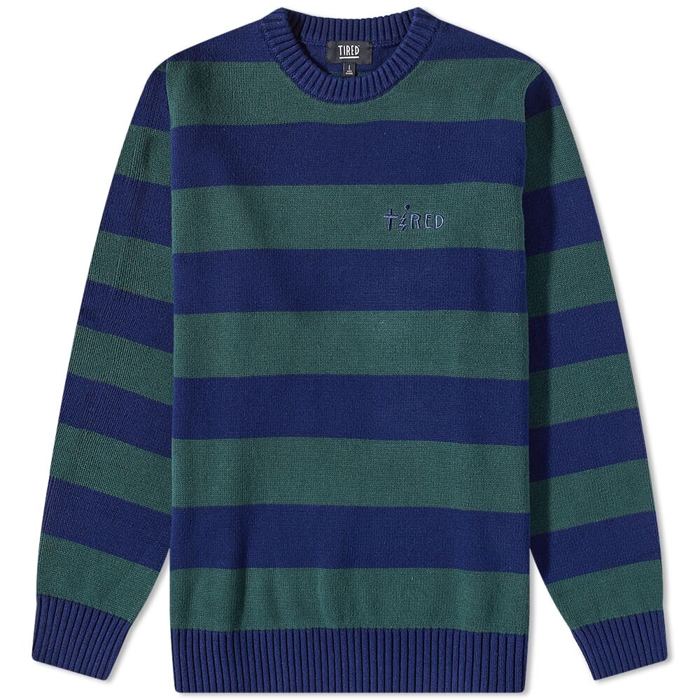 

Джемпер Tired Skateboards Jolt Striped Crew Knit