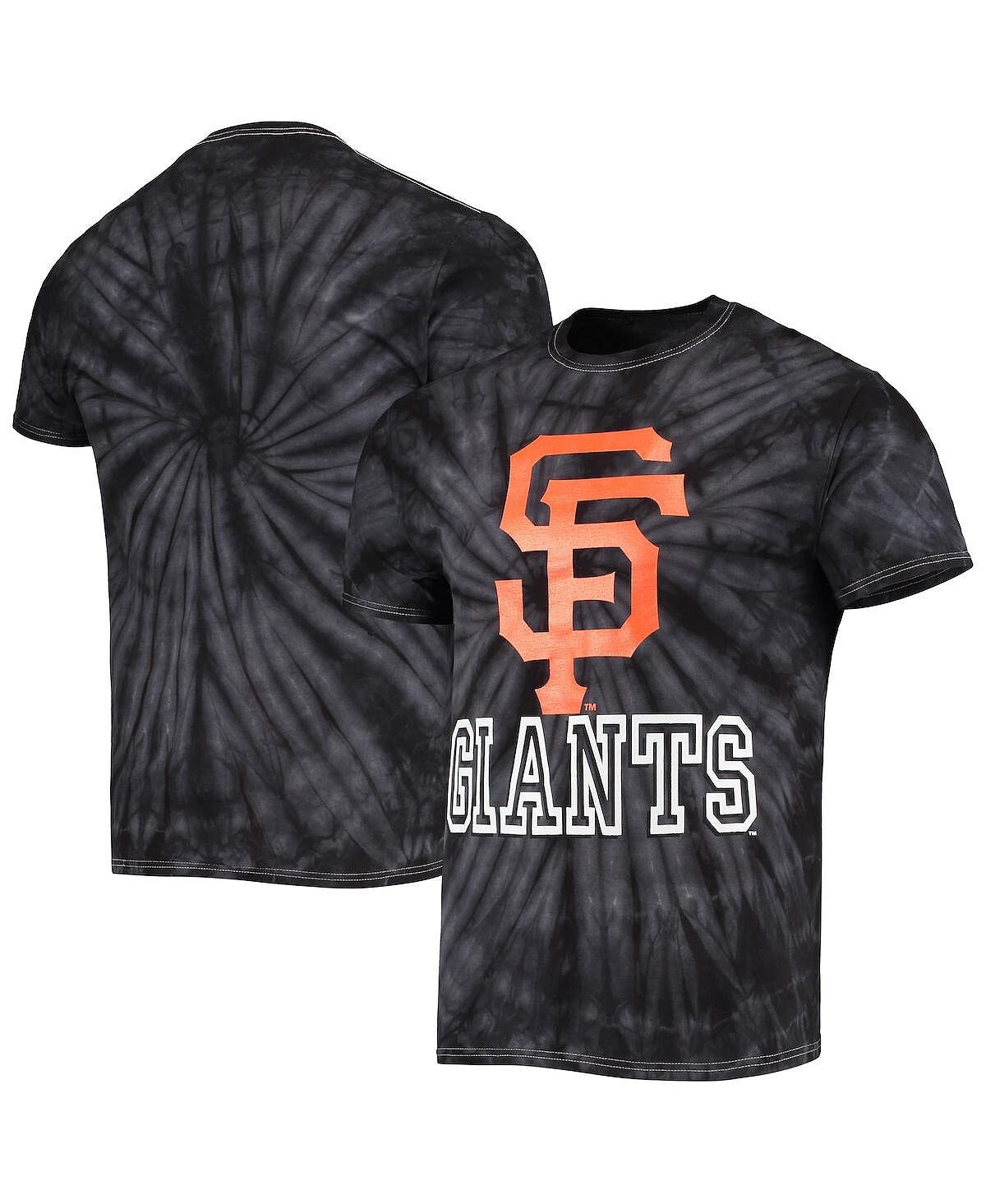 

Мужская черная футболка san francisco giants spider tie-dye Stitches, черный