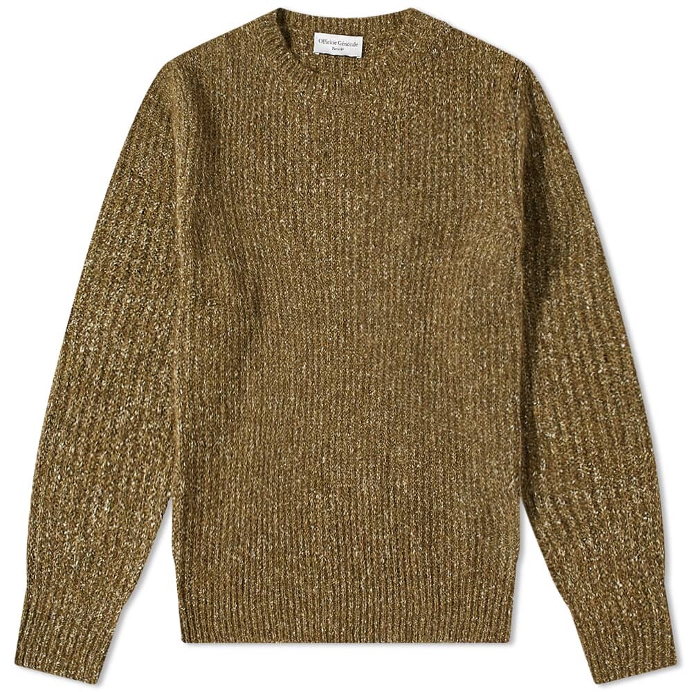 

Джемпер Officine Generale Marco Rib Crew Knit, Коричневый