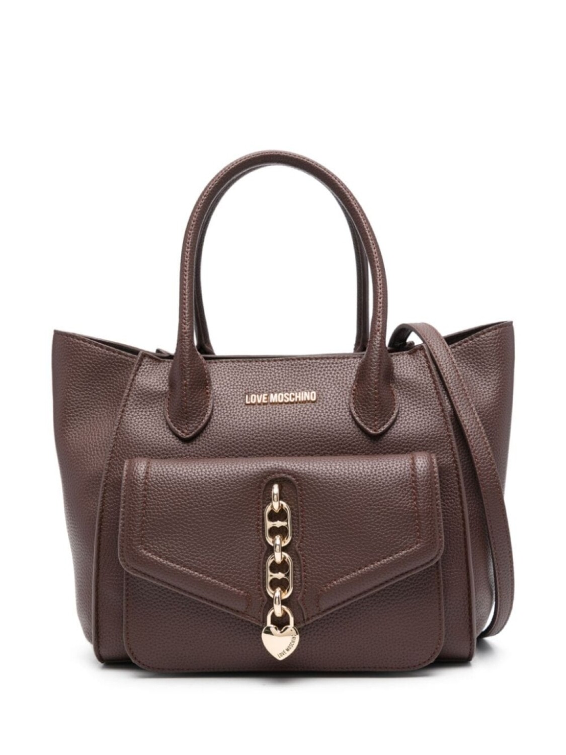 

Love Moschino сумка-тоут с логотипом, фиолетовый