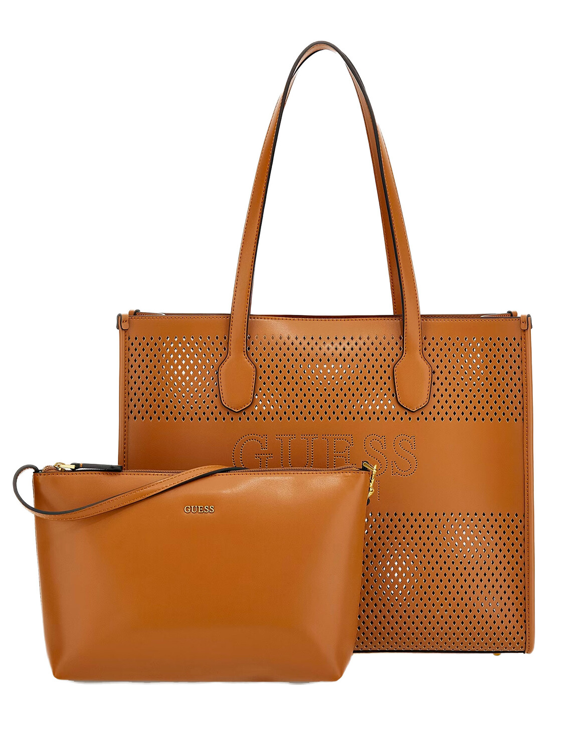 

Guess Перфорированная сумка Katey, коричневый