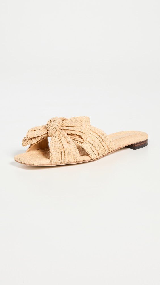 

Сандалии Loeffler Randall Daphne Pleated Knot Flat, натуральный